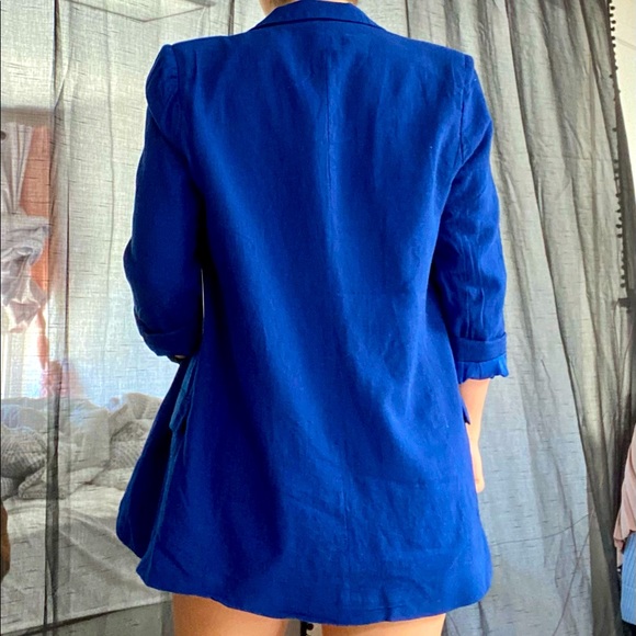 Linen boyfriend blazer - Picture 3 of 7